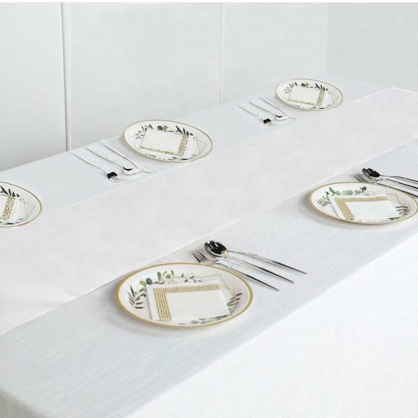 Polyester Runners |  12″x108″ White Polyester Table Runner