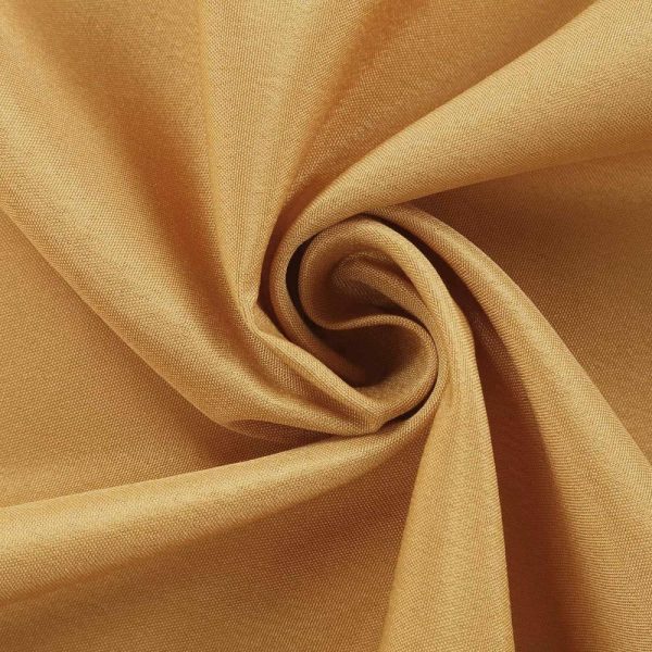 Polyester & Taffeta Sashes |  5 Pack 6″x108″ Gold Polyester Chair Sashes