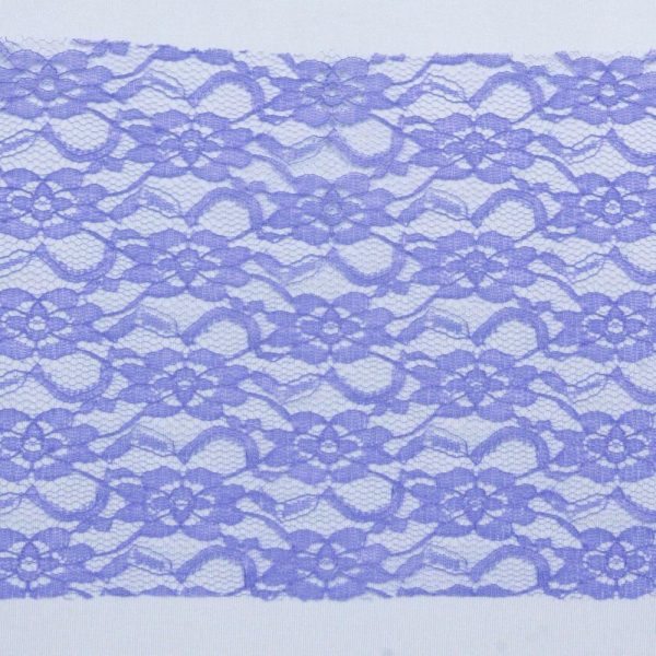 Rustic & Cheesecloth Sashes |  5 Pack 6″x108″ Royal Blue Floral Lace Chair Sashes