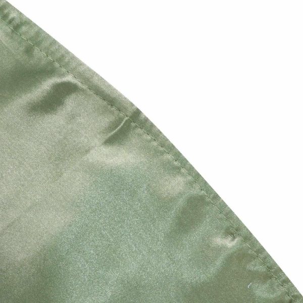 Satin |  108″ Dusty Sage Green Seamless Satin Round Tablecloth