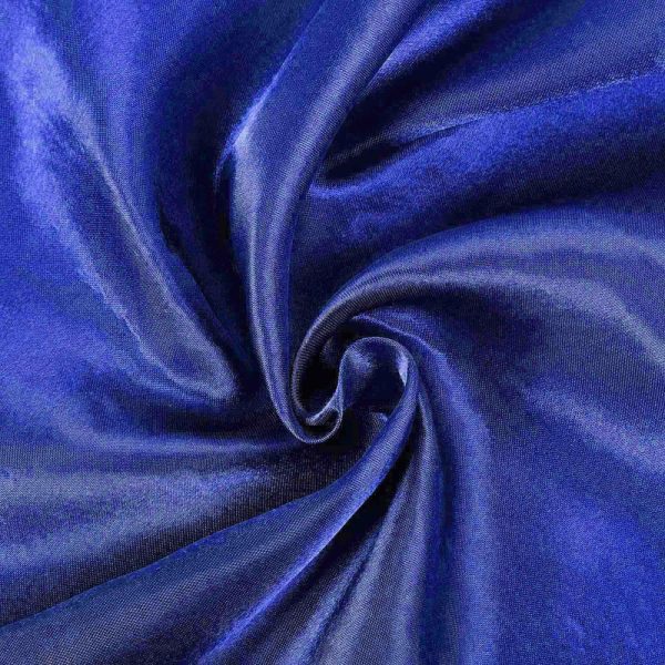 Satin |  108″ Royal Blue Seamless Satin Round Tablecloth