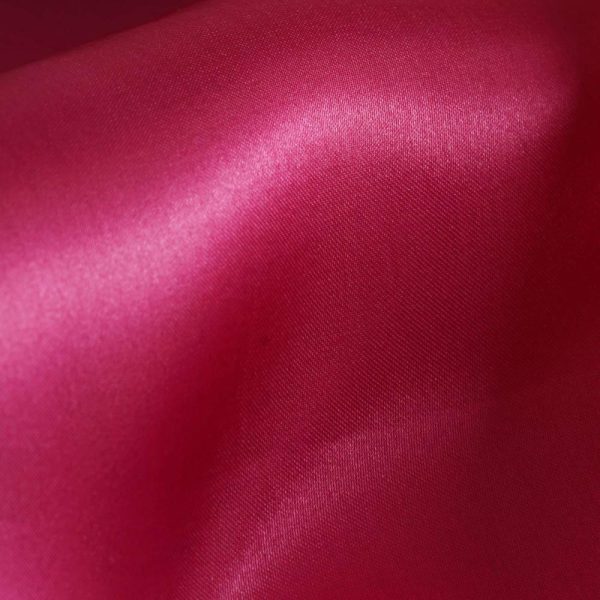 Satin  |  5 Pack Fuchsia Satin Cloth Napkins with Hemmed Edges, Reusable Dinner Napkins – 20″x20″