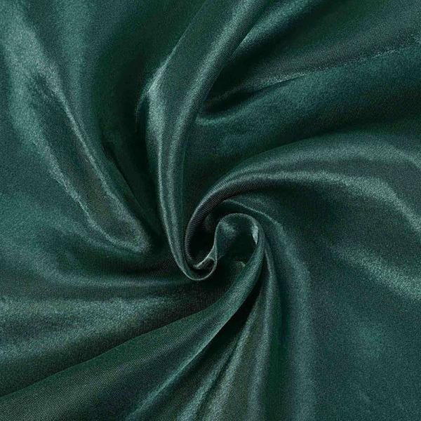 Satin |  60″x102″ Hunter Emerald Green Seamless Smooth Satin Rectangular Tablecloth