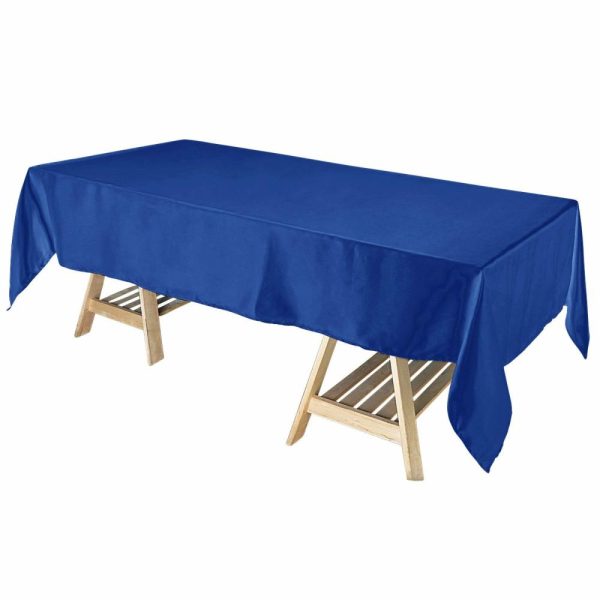 Satin |  60″x102″ Royal Blue Seamless Smooth Satin Rectangular Tablecloth