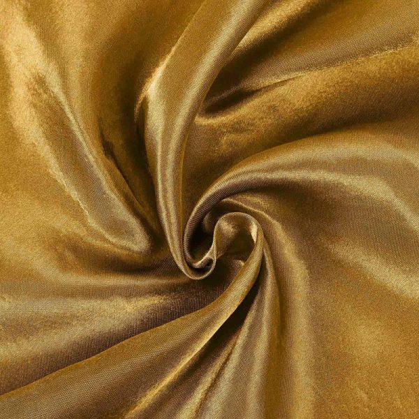 Satin |  60″x126″ Gold Seamless Satin Rectangular Tablecloth