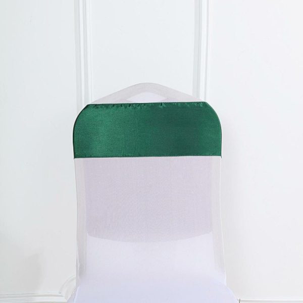 Satin Sashes |  5 Pack 6″x106″ Hunter Emerald Green Satin Chair Sashes