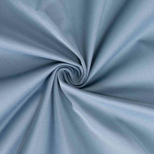 Scuba |  132″ Dusty Blue Premium Scuba Wrinkle Free Round Tablecloth, Seamless Scuba Polyester Tablecloth for 6 Foot Table With Floor-Length Drop