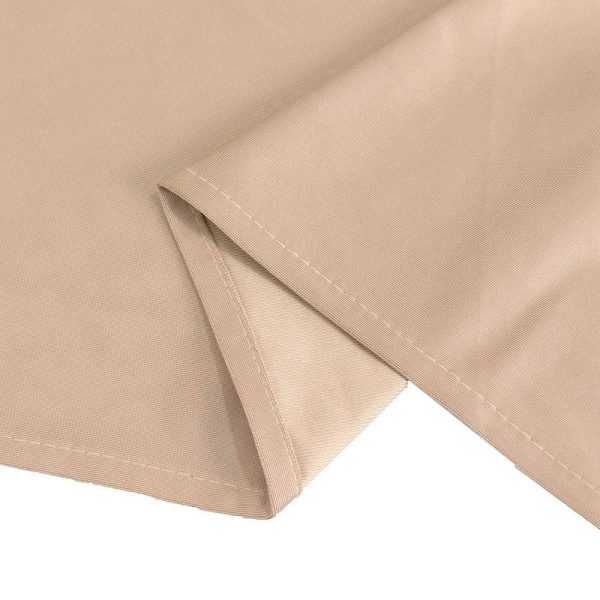 Scuba |  60″x102″ Nude Premium Scuba Wrinkle Free Rectangular Tablecloth, Seamless Scuba Polyester Tablecloth