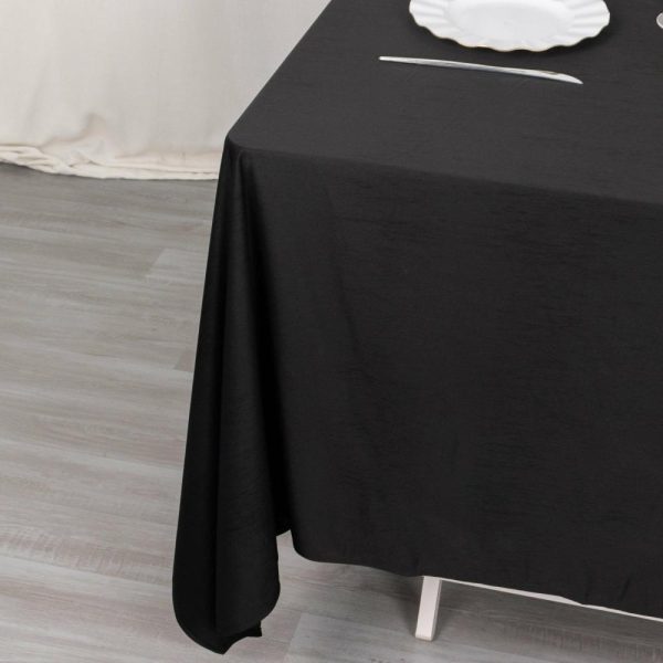 Scuba |  70″ Black Premium Scuba Wrinkle Free Square Table Overlay, Seamless Scuba Polyester Table Topper