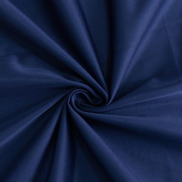 Scuba |  70″ Navy Blue Premium Scuba Wrinkle Free Square Table Overlay, Seamless Scuba Polyester Table Topper