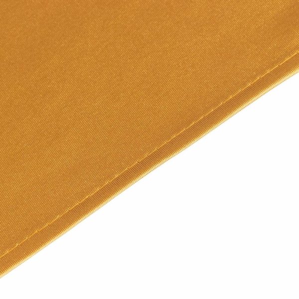 Scuba |  70″ Shimmer Gold Premium Scuba Square Table Overlay, Wrinkle Free Seamless Polyester Table Topper