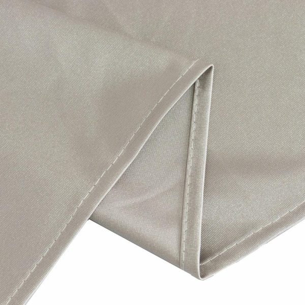 Scuba |  70″ Shimmer Silver Premium Scuba Square Tablecloth, Wrinkle Free Seamless Polyester Tablecloth