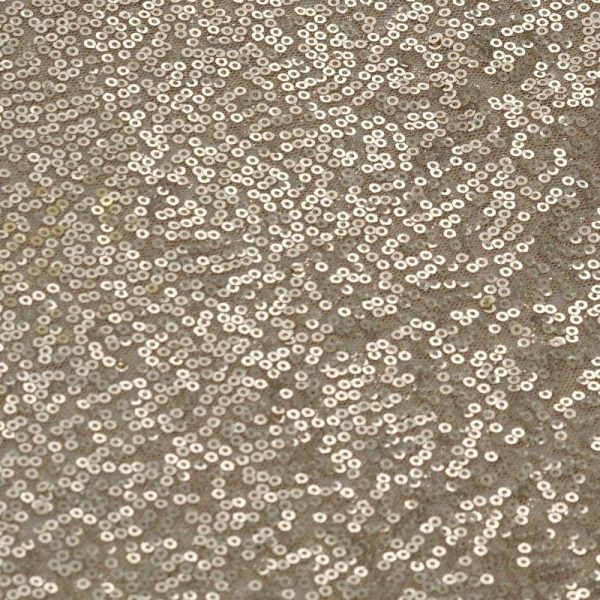 Sequin & Shimmer Runners |  12″x108″ Champagne Premium Sequin Table Runner