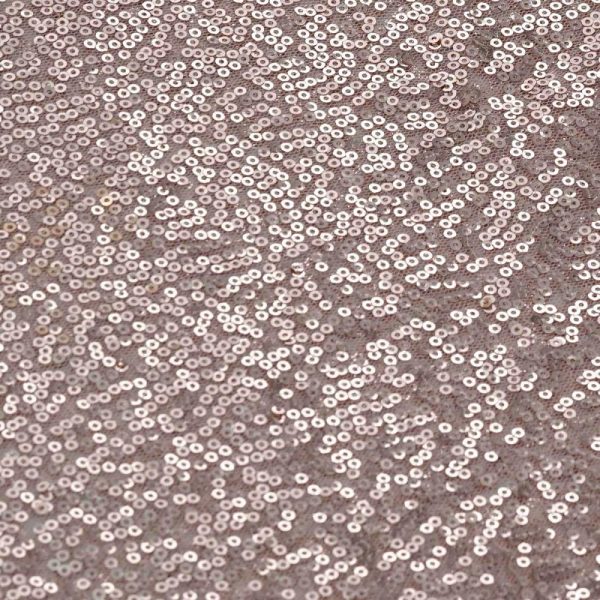 Sequin & Shimmer Runners |  12″x108″ Rose Gold Premium Sequin Table Runner