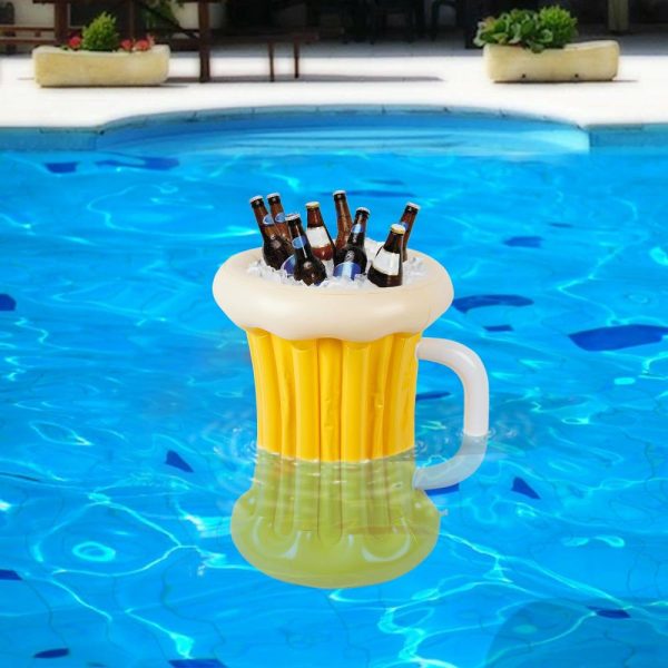 Serving Trays & Bowls |  21″ Tall Inflatable Ice Cooler, Party Beer Mug Ice Bucket Cooler