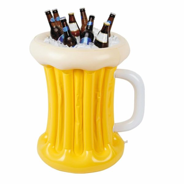 Serving Trays & Bowls |  21″ Tall Inflatable Ice Cooler, Party Beer Mug Ice Bucket Cooler