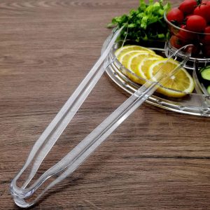 Serving Trays & Bowls |  3 Pack Clear 12″ Plastic Serving Tongs, Catering Disposable Food Service Tongs