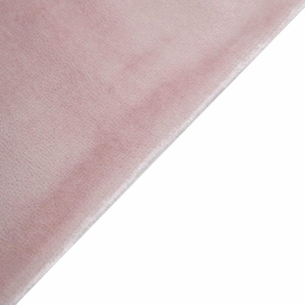 Spandex Sash Bands |  5 Pack Blush Velvet Ruffle Stretch Chair Sashes, Decorative Velvet Chair Bands