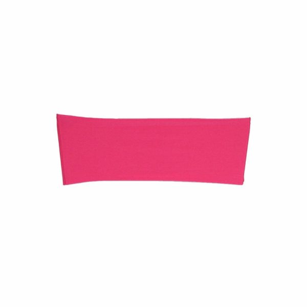 Spandex Sash Bands |  5 Pack Fuchsia Spandex Stretch Chair Sashes Bands Heavy Duty with Two Ply Spandex – 5″x12″