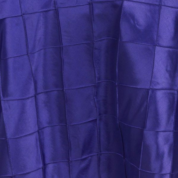 Taffeta & Velvet |  60″x60″ Purple Pintuck Square Table Overlay – Clearance SALE