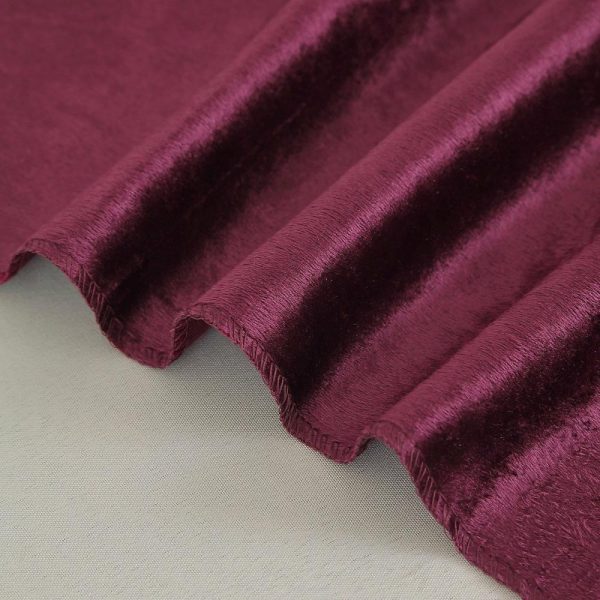 Taffeta & Velvet |  72″x72″ Eggplant Premium Soft Velvet Table Overlay, Square Tablecloth Topper