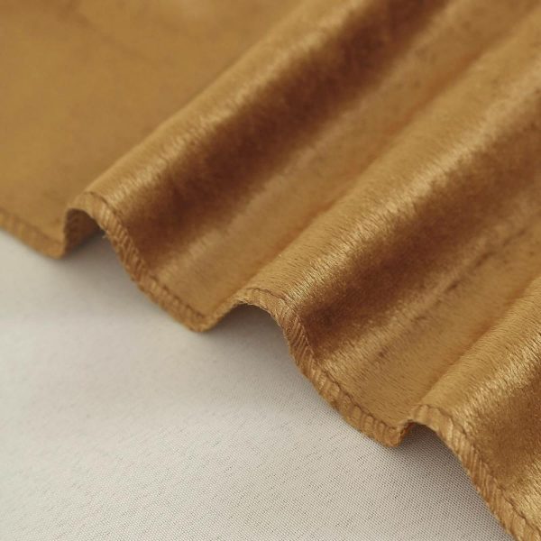 Taffeta & Velvet |  72″x72″ Gold Premium Soft Velvet Table Overlay, Square Tablecloth Topper