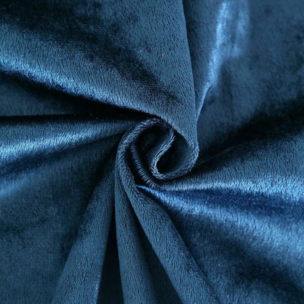 Taffeta & Velvet |  72″x72″ Navy Blue Premium Soft Velvet Table Overlay, Square Tablecloth Topper