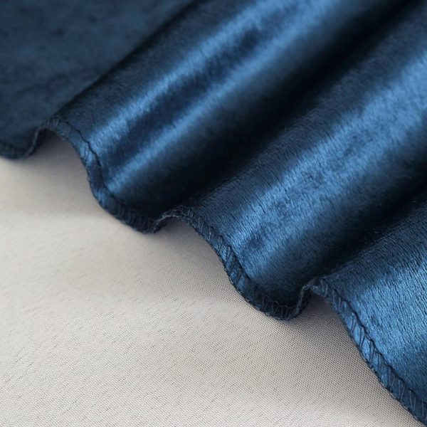 Taffeta & Velvet |  72″x72″ Navy Blue Premium Soft Velvet Table Overlay, Square Tablecloth Topper