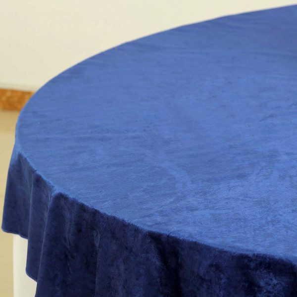 Taffeta & Velvet |  72″x72″ Royal Blue Premium Soft Velvet Table Overlay, Square Tablecloth Topper