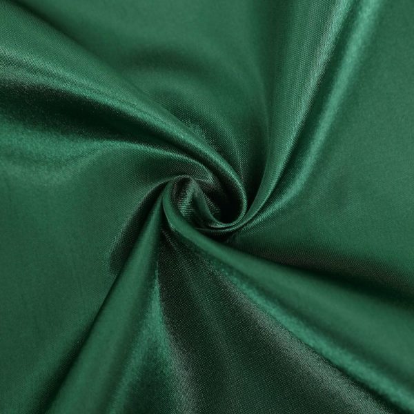 Universal Covers & Cushions |  Hunter Emerald Green Satin Self-Tie Universal Chair Cover, Folding, Dining, Banquet and Standard Size Chair Cover