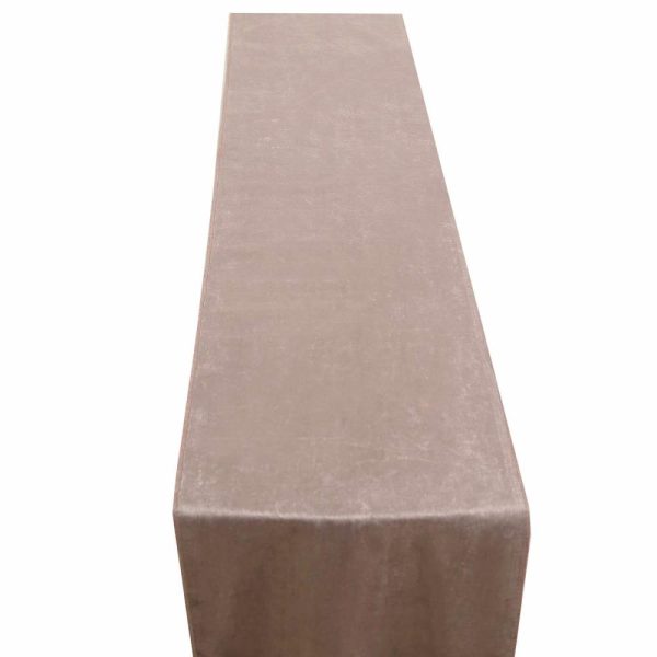 Velvet & Stylish Runners |  12″x108″ Mauve Premium Velvet Table Runner