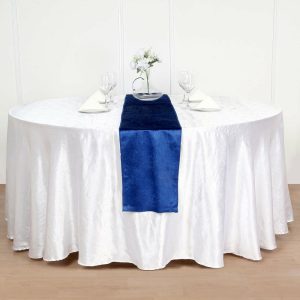 Velvet & Stylish Runners |  12″x108″ Royal Blue Premium Velvet Table Runner