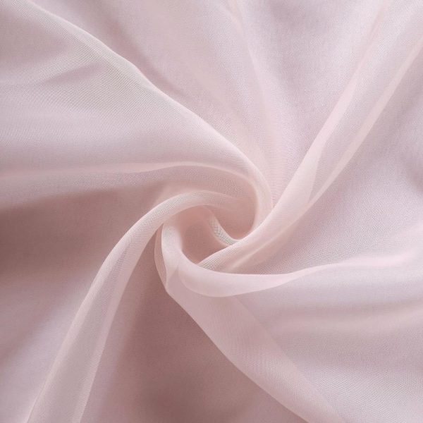 Organza & Chiffon Sashes |  5 Pack Blush DIY Premium Designer Chiffon Chair Sashes – 22″x78″