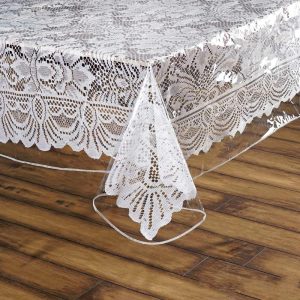 Vinyl & Plastic |  60″x90″ Clear 10 Mil Thick Eco-friendly Vinyl Waterproof Tablecloth PVC Rectangle Disposable Tablecloth