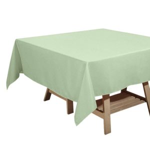 Polyester |  Sage Green Polyester Square Tablecloth 70″x70″